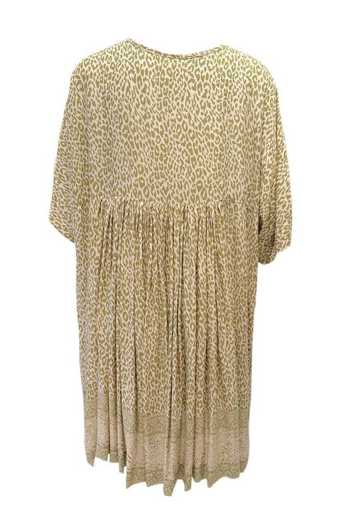 Doll Dress - Khaki Leopard
