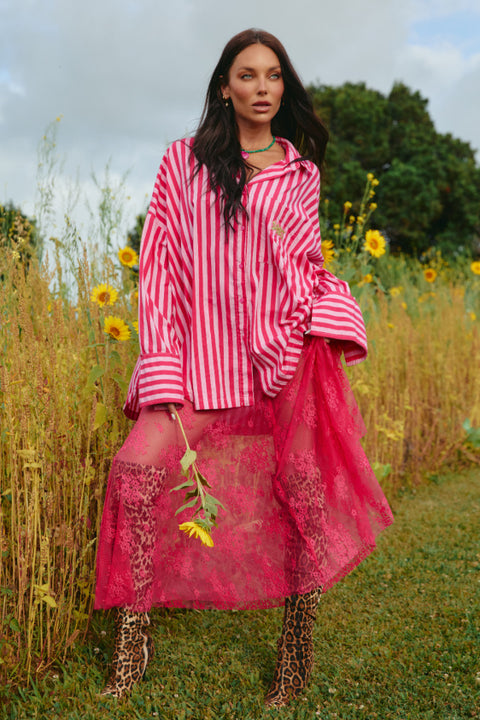 The Don Julio Shirt - Pink Stripe