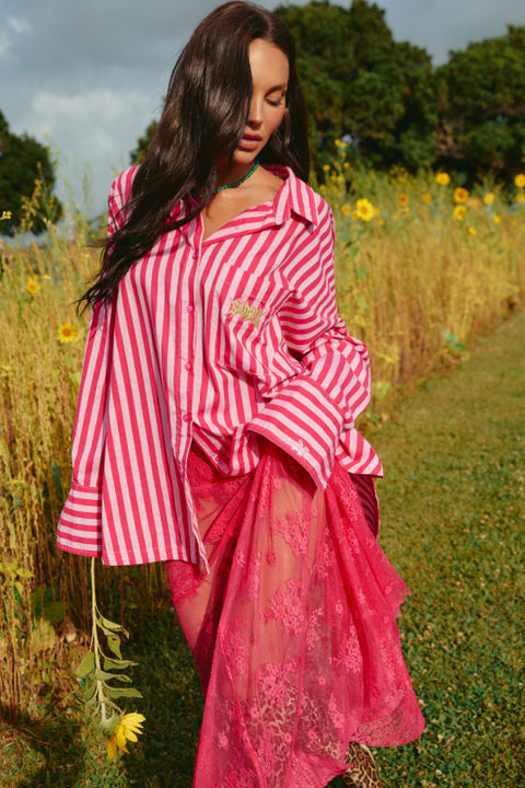 The Don Julio Shirt - Pink Stripe