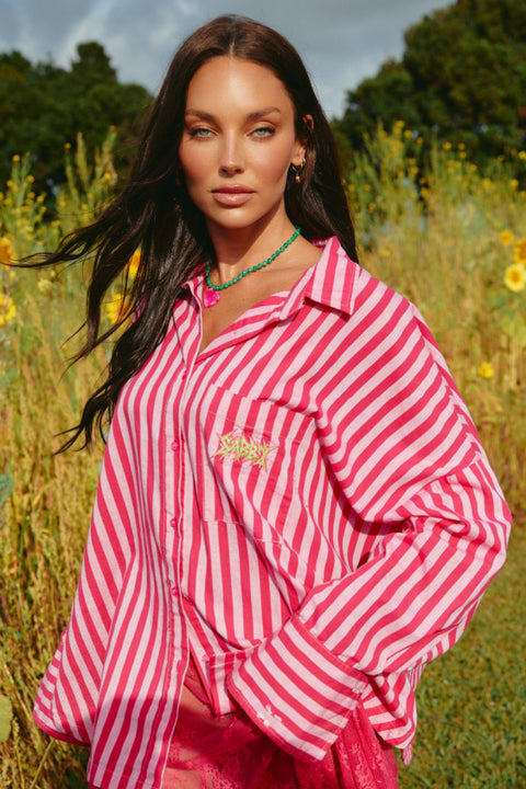 The Don Julio Shirt - Pink Stripe