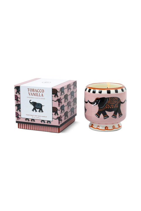 Paddywax A Dopo Elephant Ceramic Candle - Tobacco and Vanilla
