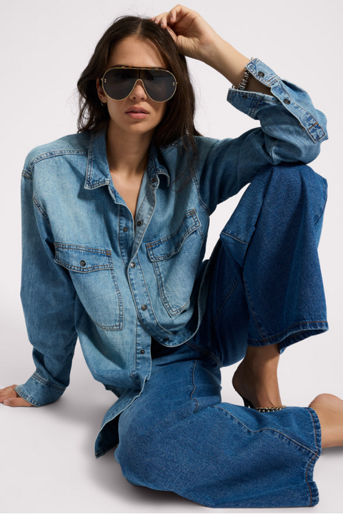 Essential Denim Shirt - Blue Crush