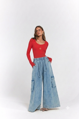 Ezra Pant - Denim Blue