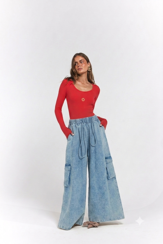 Ezra Pant - Denim Blue