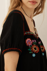 Feliz Mini Dress- Woodland Black