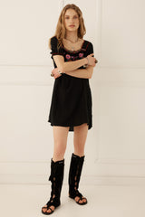 Feliz Mini Dress- Woodland Black