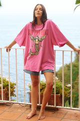 Find Your Wings Tee - Pink