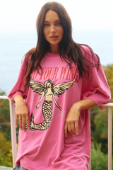 Find Your Wings Tee - Pink