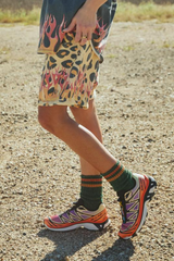 Flaming Leopard Short