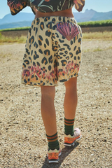 Flaming Leopard Short