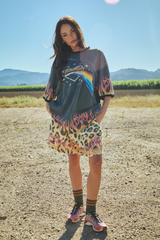 Flaming Leopard Short