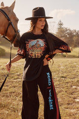 The Flaming Cowboy Chido Pants - Black