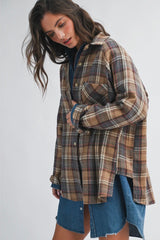 The Oversized Flannel Shirt - Oatlands Check