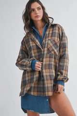 The Oversized Flannel Shirt - Oatlands Check
