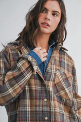 The Oversized Flannel Shirt - Oatlands Check