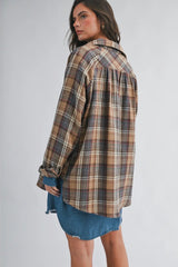 The Oversized Flannel Shirt - Oatlands Check