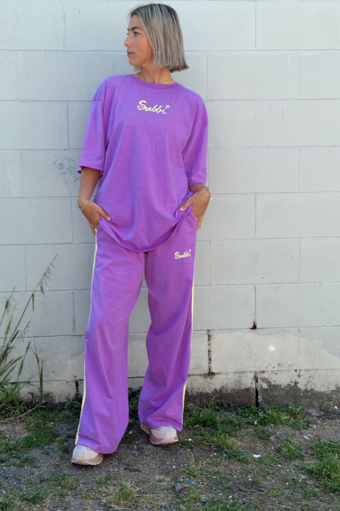 The Stand Out Tee - Fluro Lilac