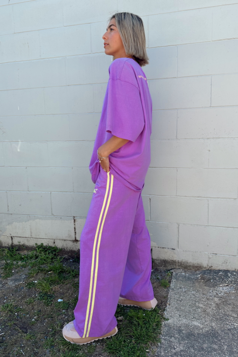 The Stand Out Tee - Fluro Lilac
