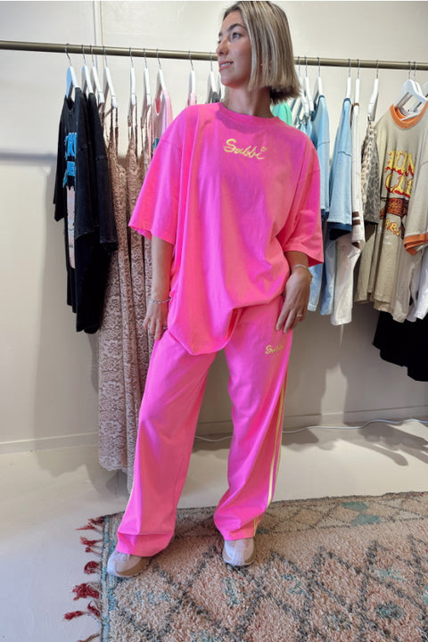 The Chido Pants -Fluro Pink