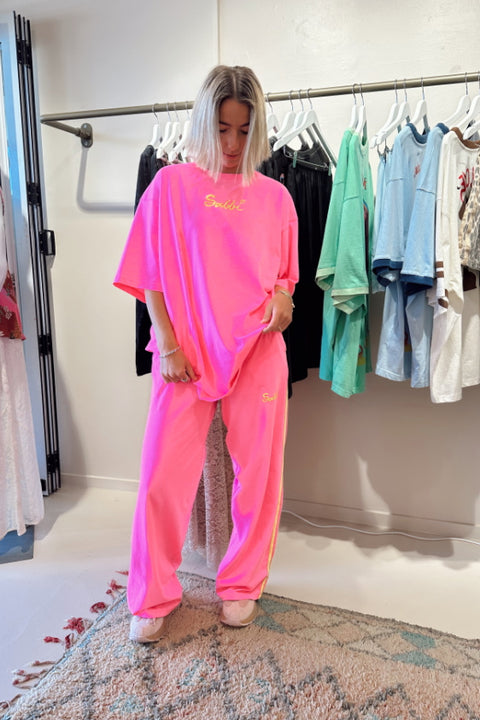 The Chido Pants -Fluro Pink