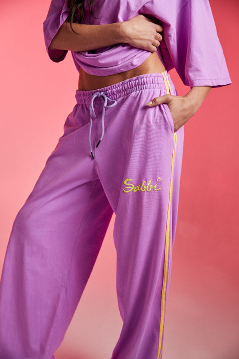 The Chido Pants -Fluro Purple