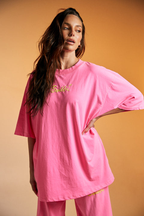 The Stand Out Tee - Fluro Pink