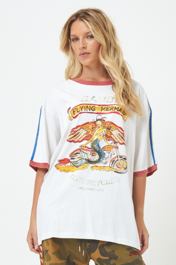 The Flying Mermaid Tee - White