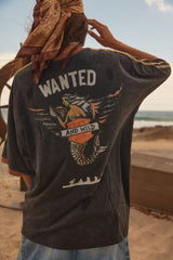 Flying Mermaid Tee - Black