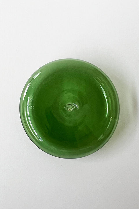 Glass Vessel Incense Holder - Green
