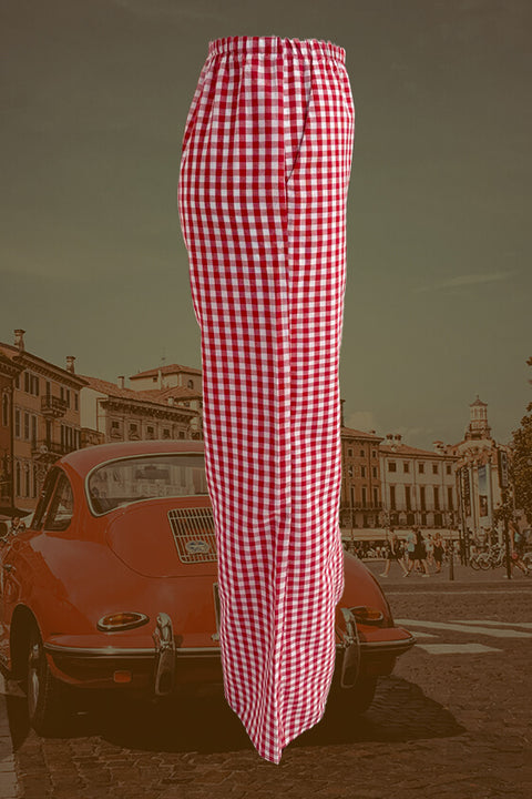 Red/White Gingham Lounge Pant