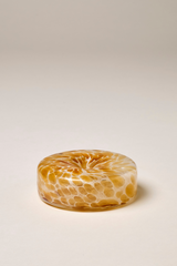 Glass Marble Incense Holder - Brown
