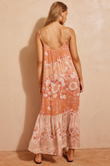 Isola Strappy Dress - Sunfade Pink