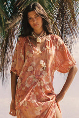 Isola Short Sleeve Blouse - Sunfade Pink