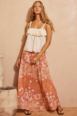 Isola Maxi Skirt - Sunfade Pink
