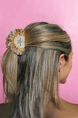 Golden Sun Hair Clip - Round