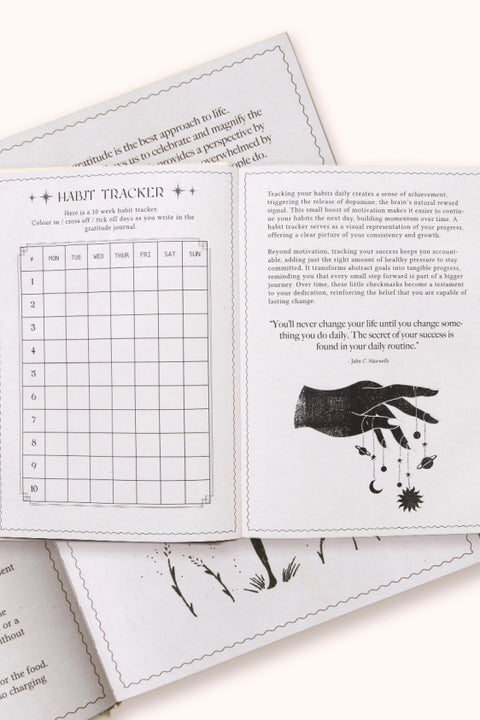 Dreamy Moons Gratitude Journal - White