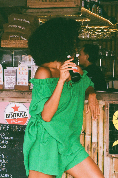 Safari Paperbag Boxer  Shorts - Green