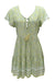 Grove Flutter Sleeve Mini Dress - Sage Heart Paisley