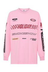 Signature Moto Tee - Pink