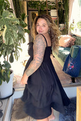 Moondance Shirred Mini - Black Fujiette