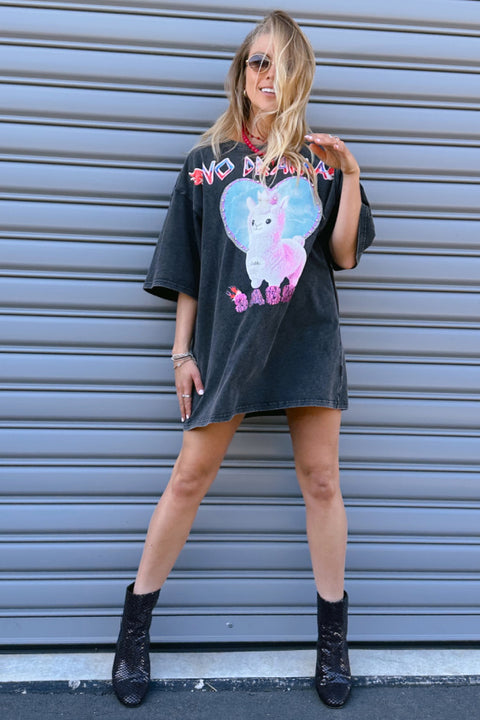 No Drama Llama Tee - Black