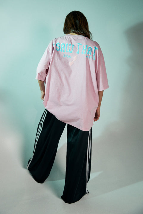 Karma Queen Bling Tee - Pink
