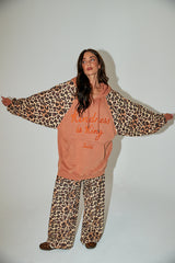 Kindness is King Leopard Hoodie