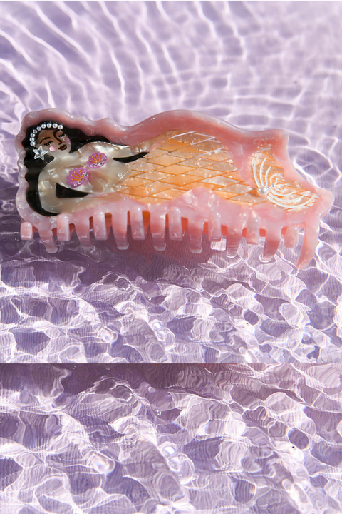 Sirena Mermaid Claw Clip - Pink