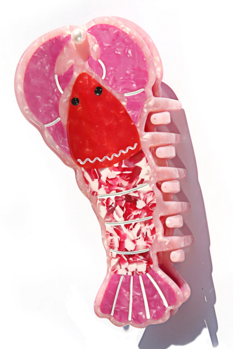 Lobster Love Hair Claw - Pink