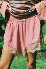 Unwind Lace Shorties - Clay