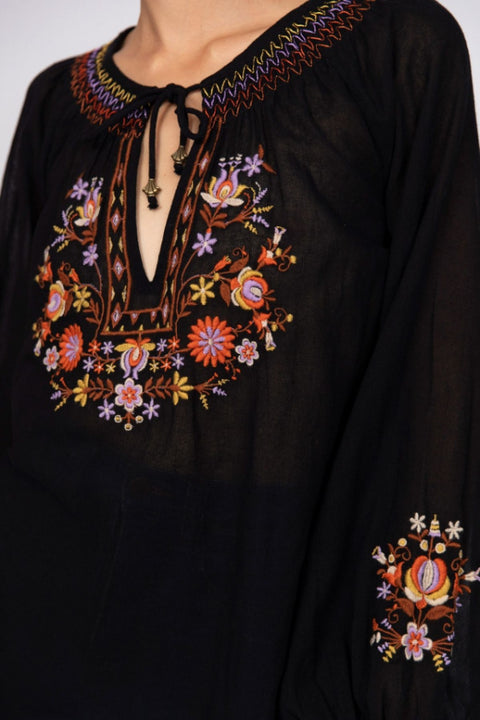 Lane Blouse - Onyx