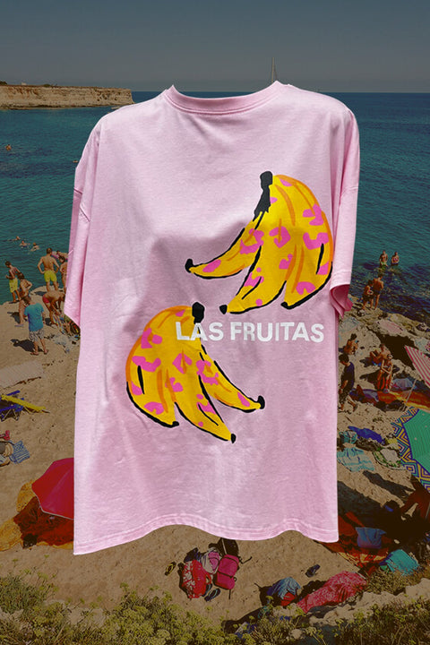 Las Fruitas Tee - Pink/Yellow