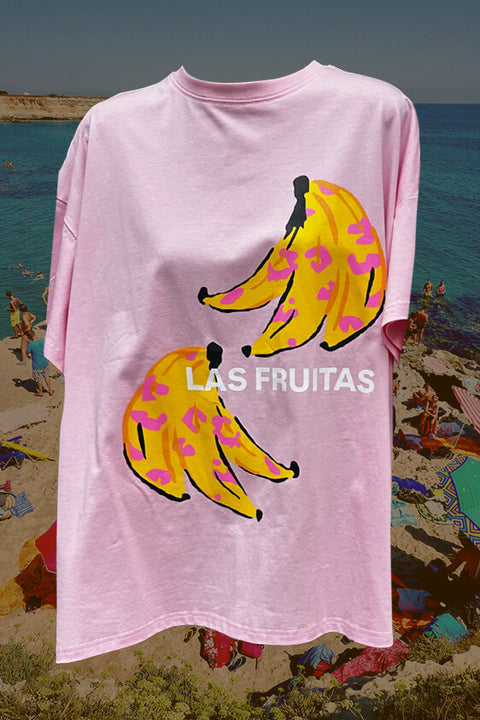 Las Fruitas Tee - Pink/Yellow