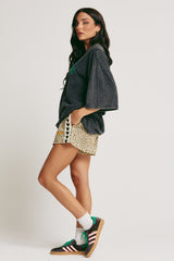 The Mini Hearts Shorts - Drill Leopard